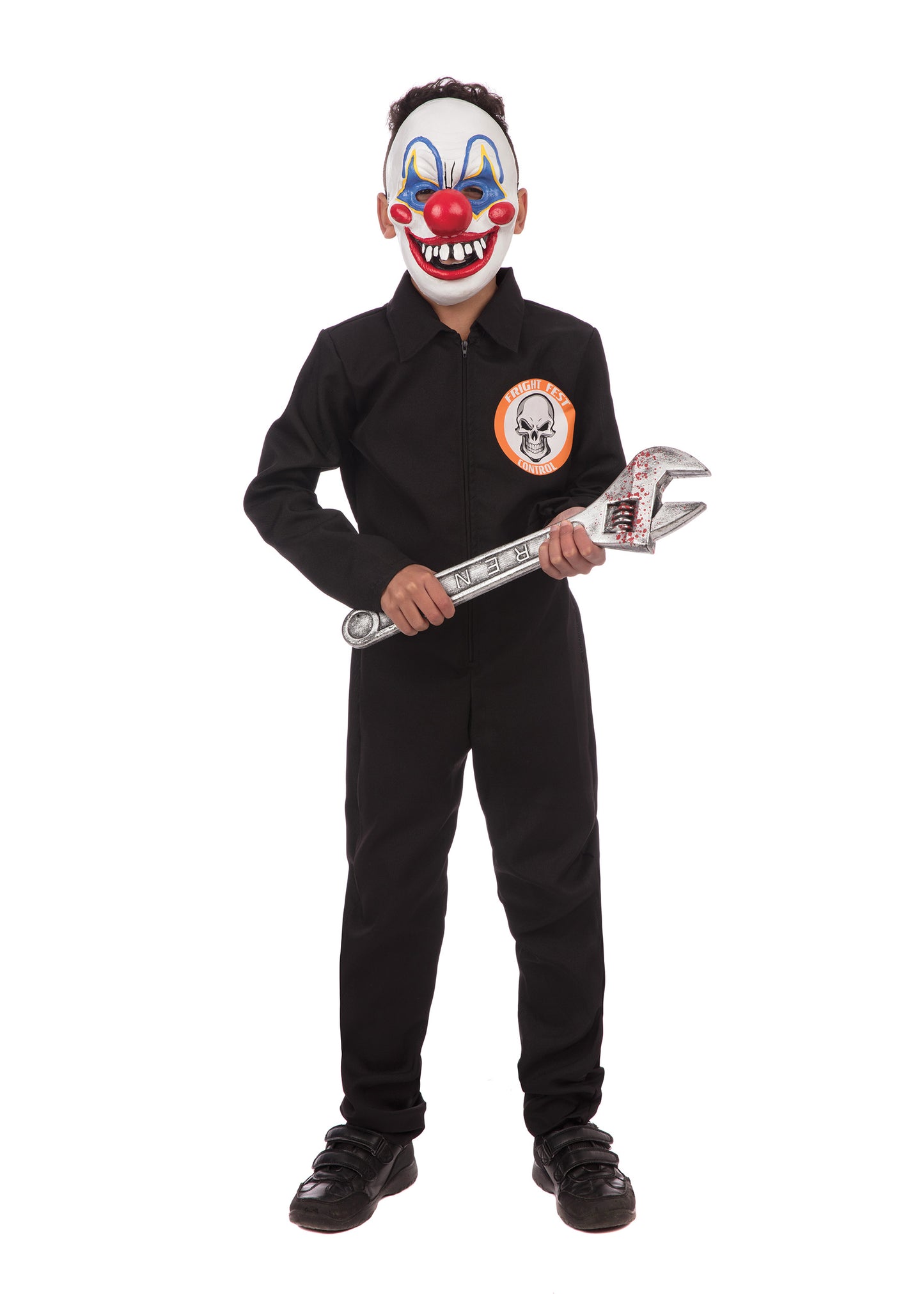 Frightfest Controller Child Costume Boys Girls Mechanic Halloween Fancy Dress Outfit