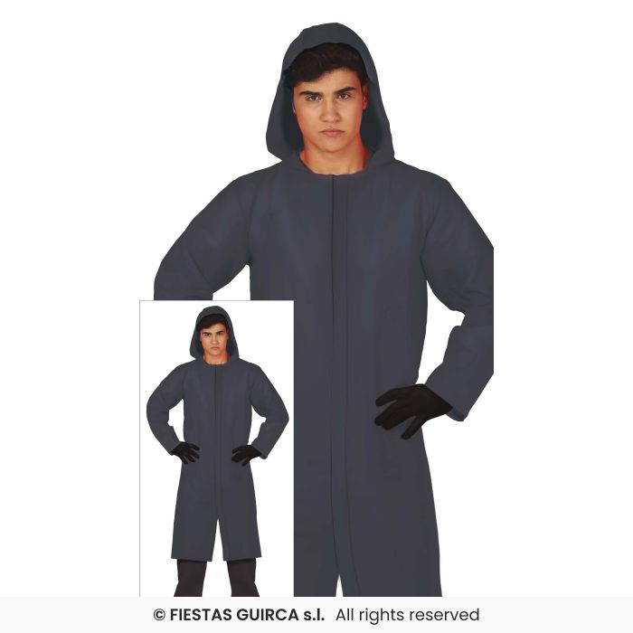The Gamer Villian Fancy Dress Costume Hooded Jacket Mens Halloween Outfit M-XL