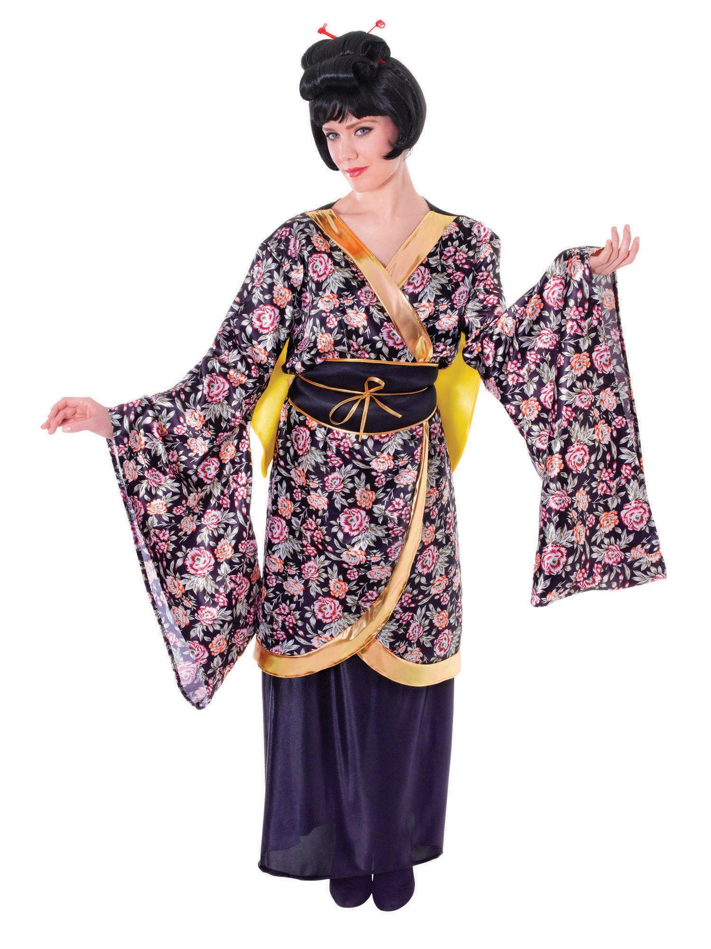 Geisha Girl Costume Chinese New Year Oriental China Fancy Dress Outfit Ladies