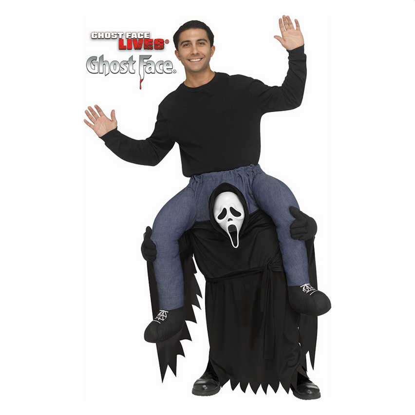 Ghost Face Carry Me Scream Costume Adults Official Halloween Fancy Dress Costume