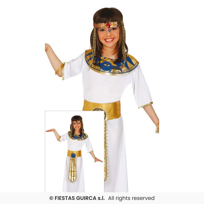 Girls Pharaoh Costume School Book Day Fancy Dress Outfit Egyptian Kids Age 3-12