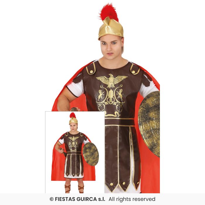 Mens Roman Costume Centurion Warrior Gladiator Adults Fancy Dress Outfit M-XXL