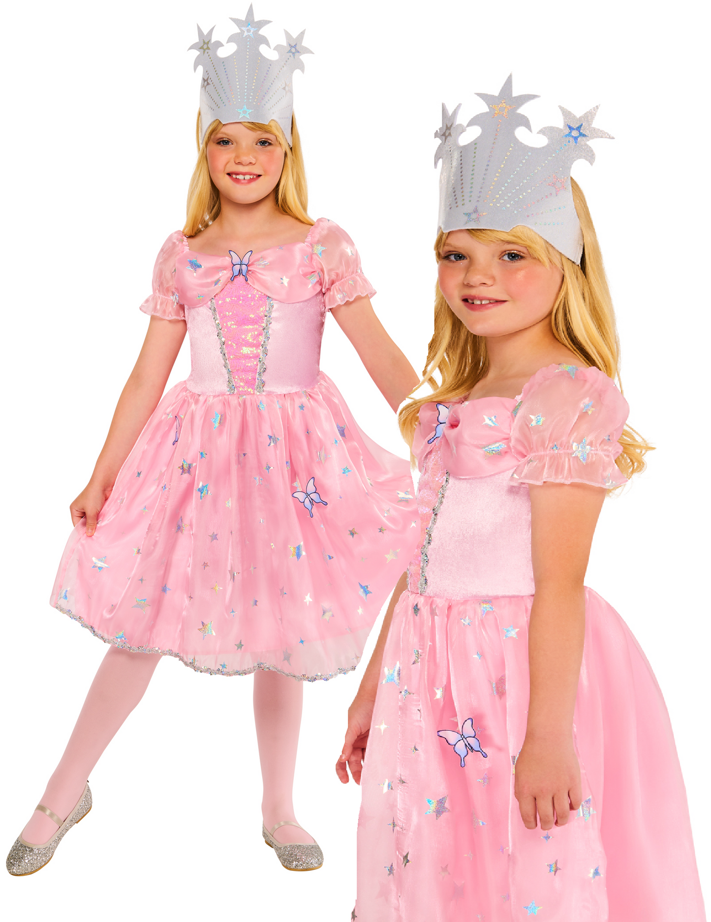 Glinda Costume Kids Official Book Day Fancy Dress Outfit Wizard Of Oz