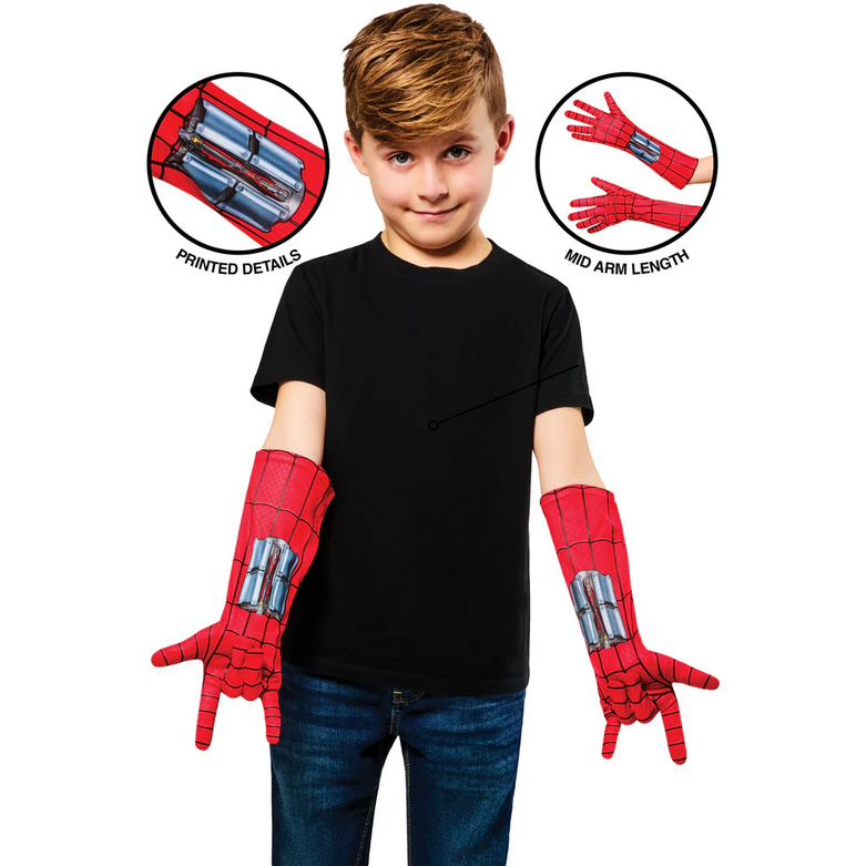 Spider-Man Gloves Childrens Official Superhero Gloves Spiderman Fancy Dress