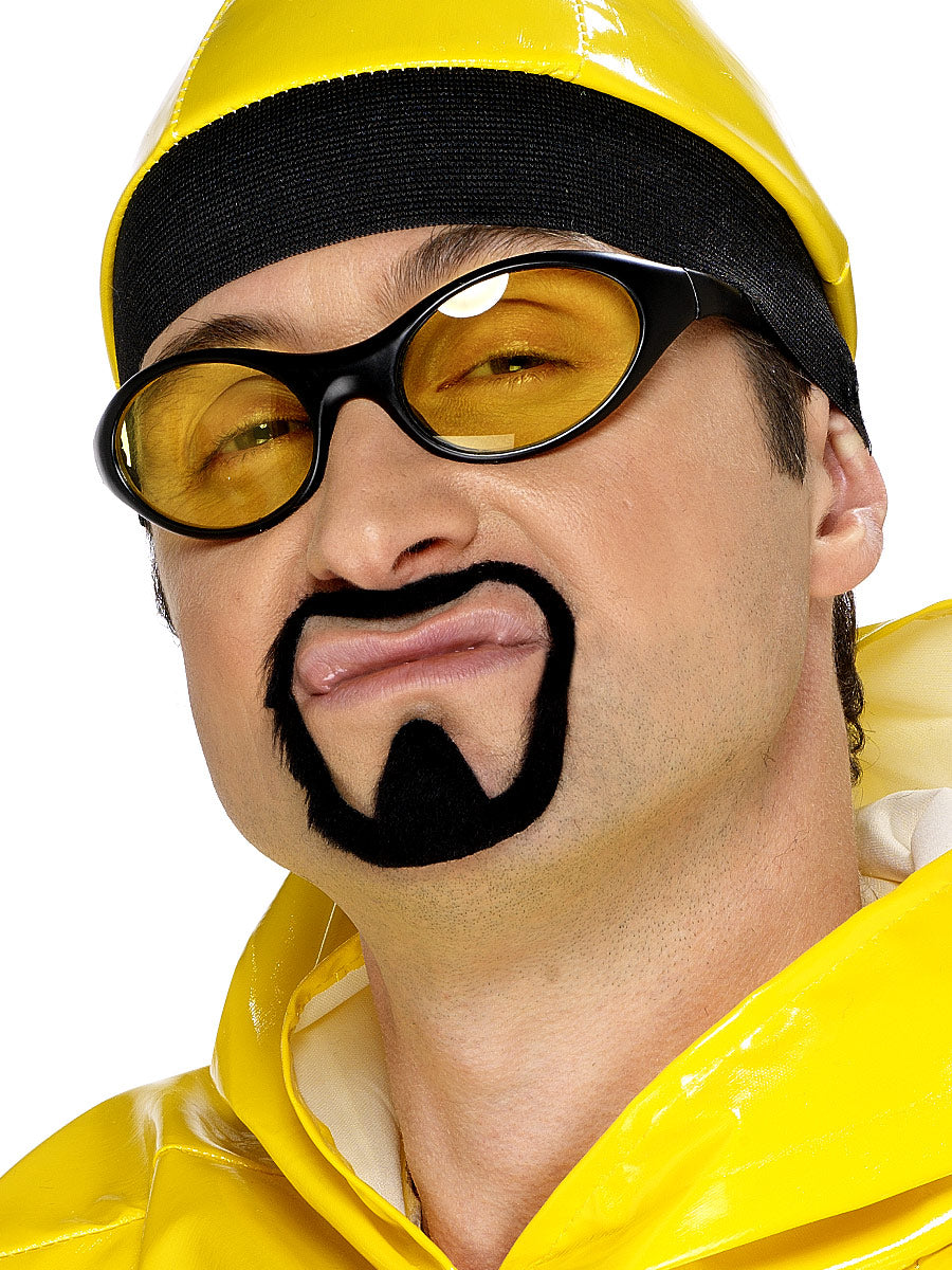 Adult Ali G Facial Hair Moustache And Goatee Beard Set Fancy Dress Accessory