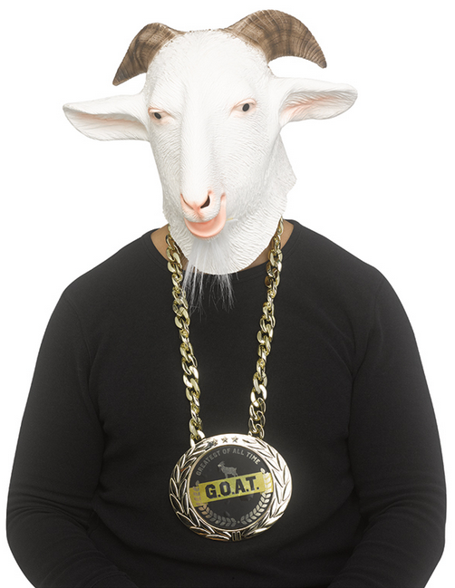 Goat Kit Adults Funny Novelty Fancy Dress Costume Kit Mens Mask + Medallion