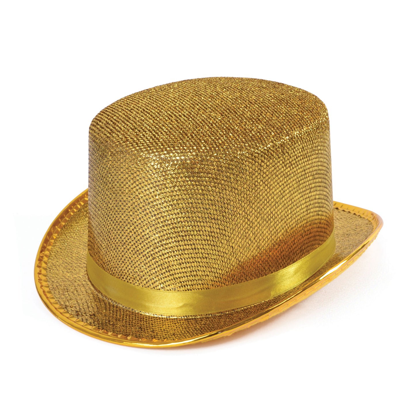 Showtime Showman Adults Fancy Dress Top Hat Metallic Lurex Top Hat Mens