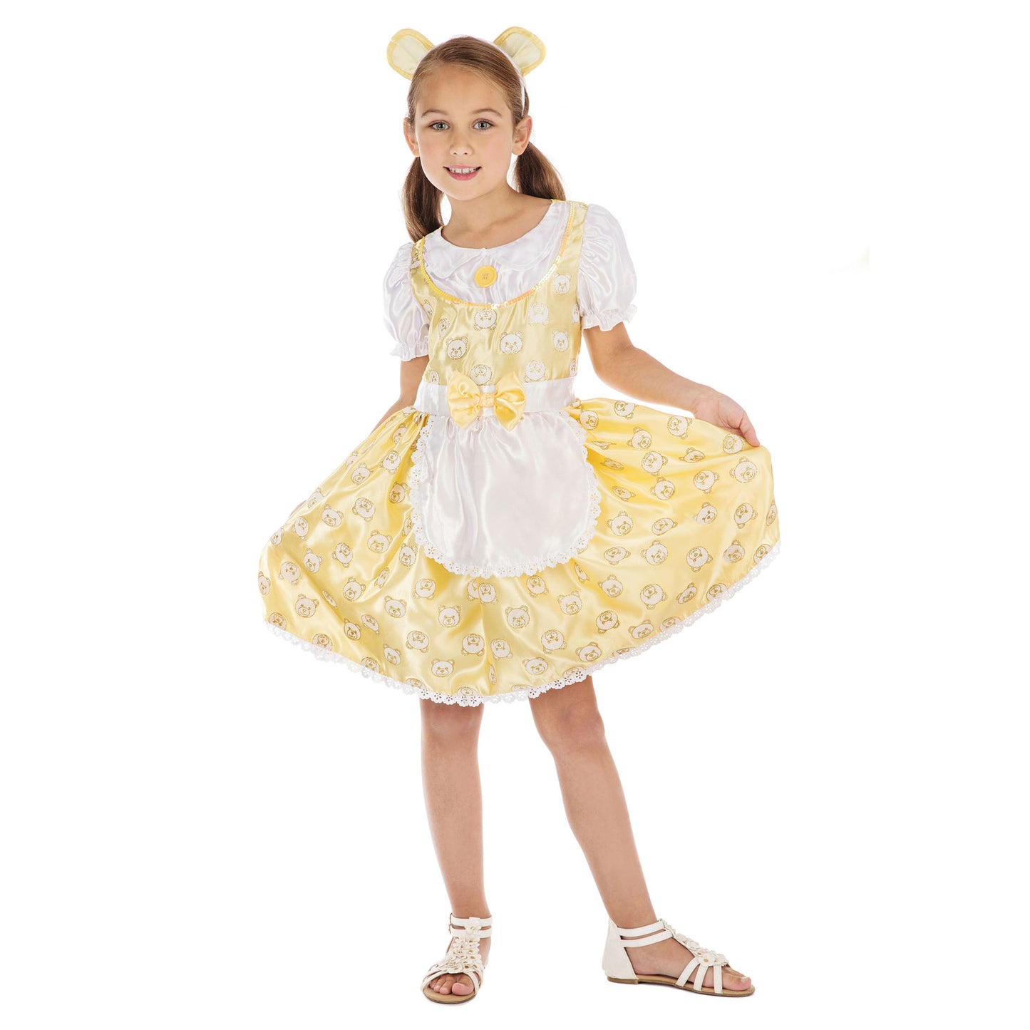 Girls Goldilocks Costume Girls Nursery Rhyme Book Week Day Fancy Dress Outfit