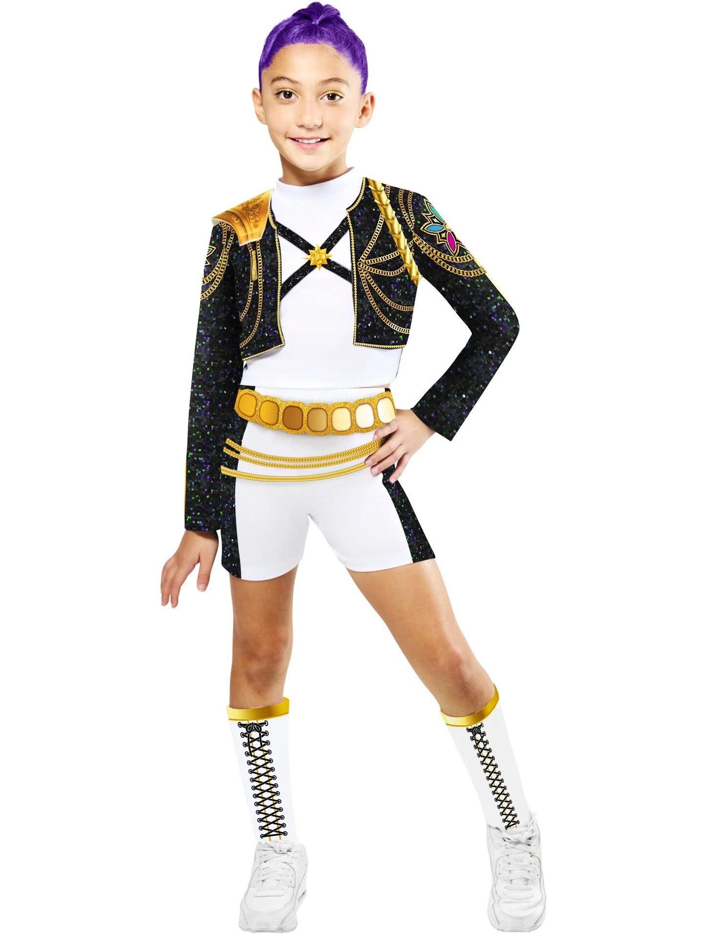 Kpop Official Golden Rumi Hybrid Costume Girls Halloween Fancy Dress Popstar Demon Hunter
