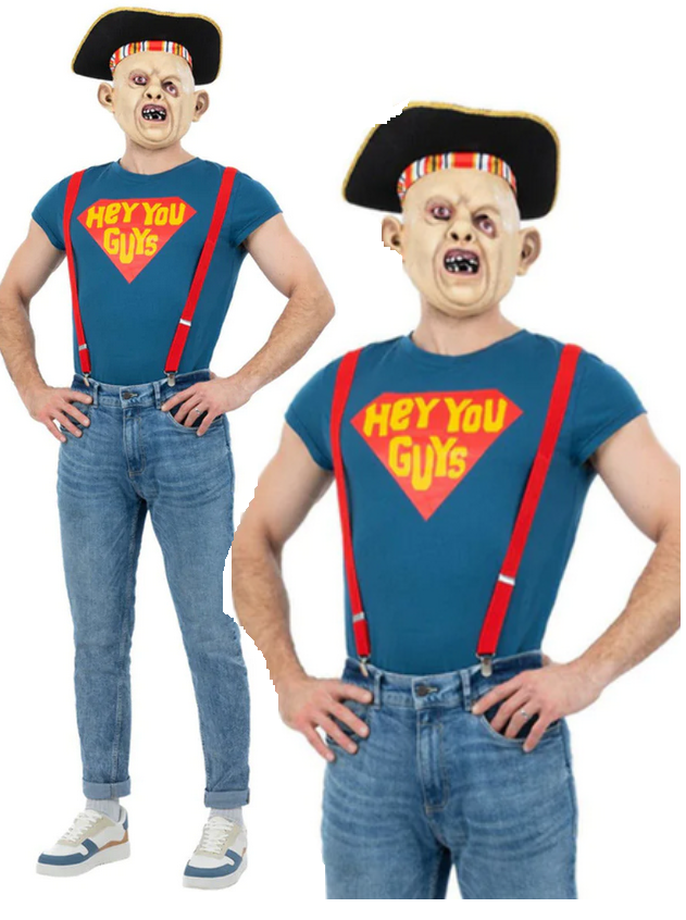 The Goonies Sloth Costume Adults Licensed Hillbilly Fancy Dress Outfit + Mask