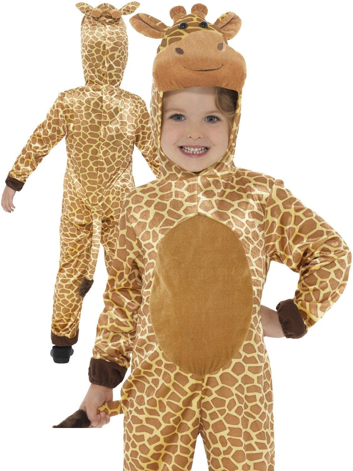 Kids Giraffe Costume Outfit Plush Animal Childs World Book Week Day Fancy Dress