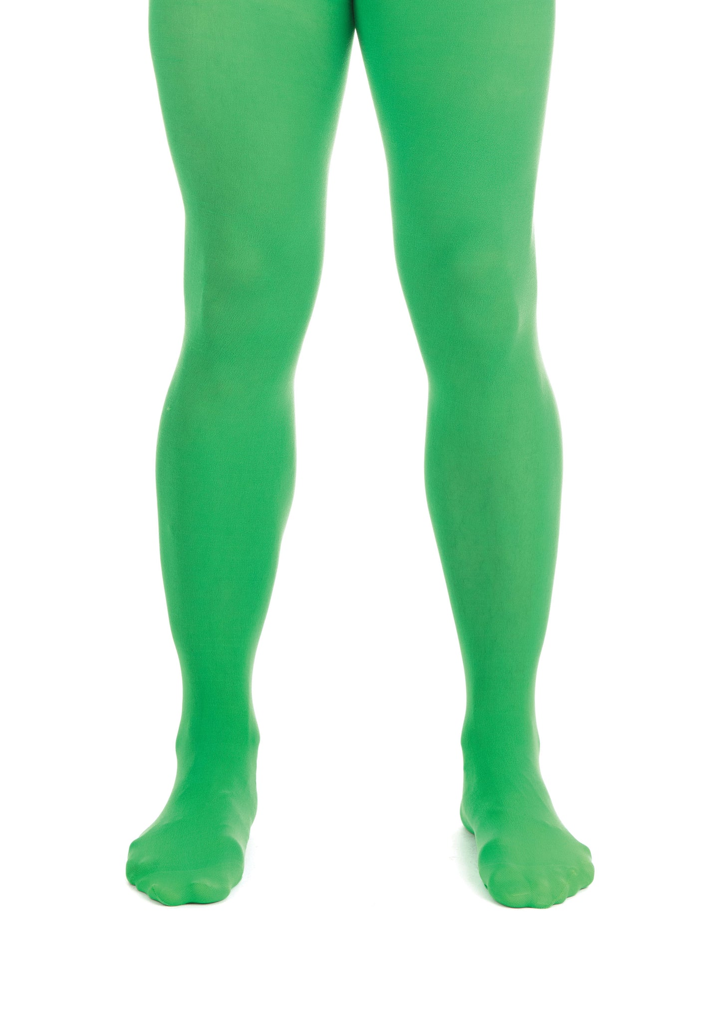 Male Mens Ladies XL Green White Tights Fancy Dress Christmas Fairytale Panto