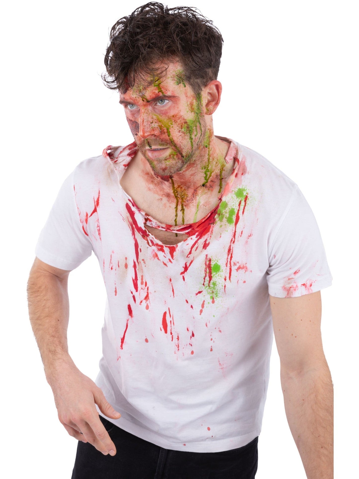 Green Make Up Special FX Green Spray Blood Goary Halloween Fancy Dress