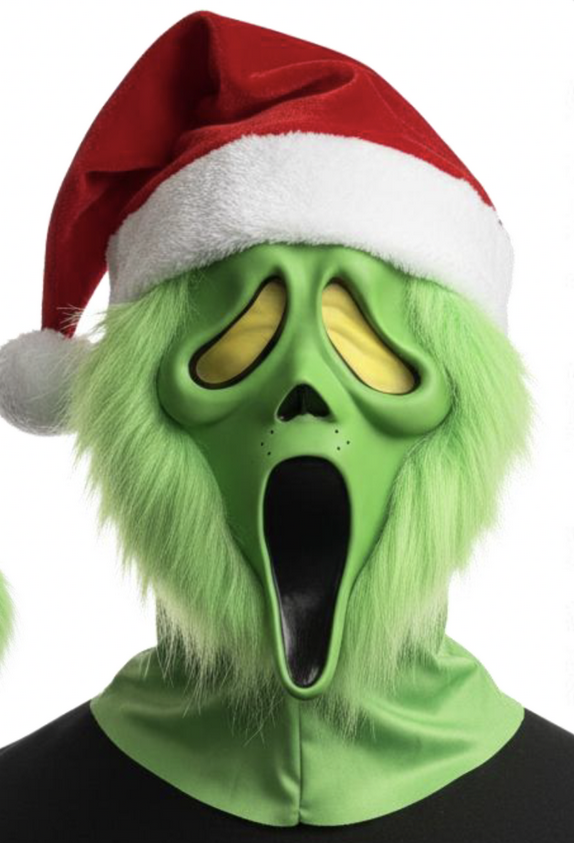 Ghost Face® Grumpy Santa Mask Official Scream Funworld Mask Fancy Dress Adults