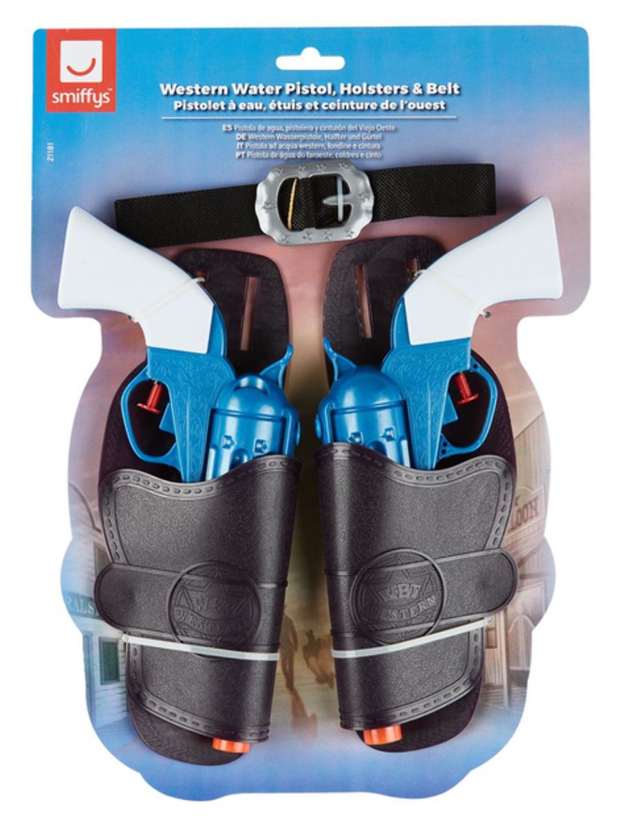 Cowboy Gun Set Western Holster Belt Fancy Dress Accessory Wild West Rodeo