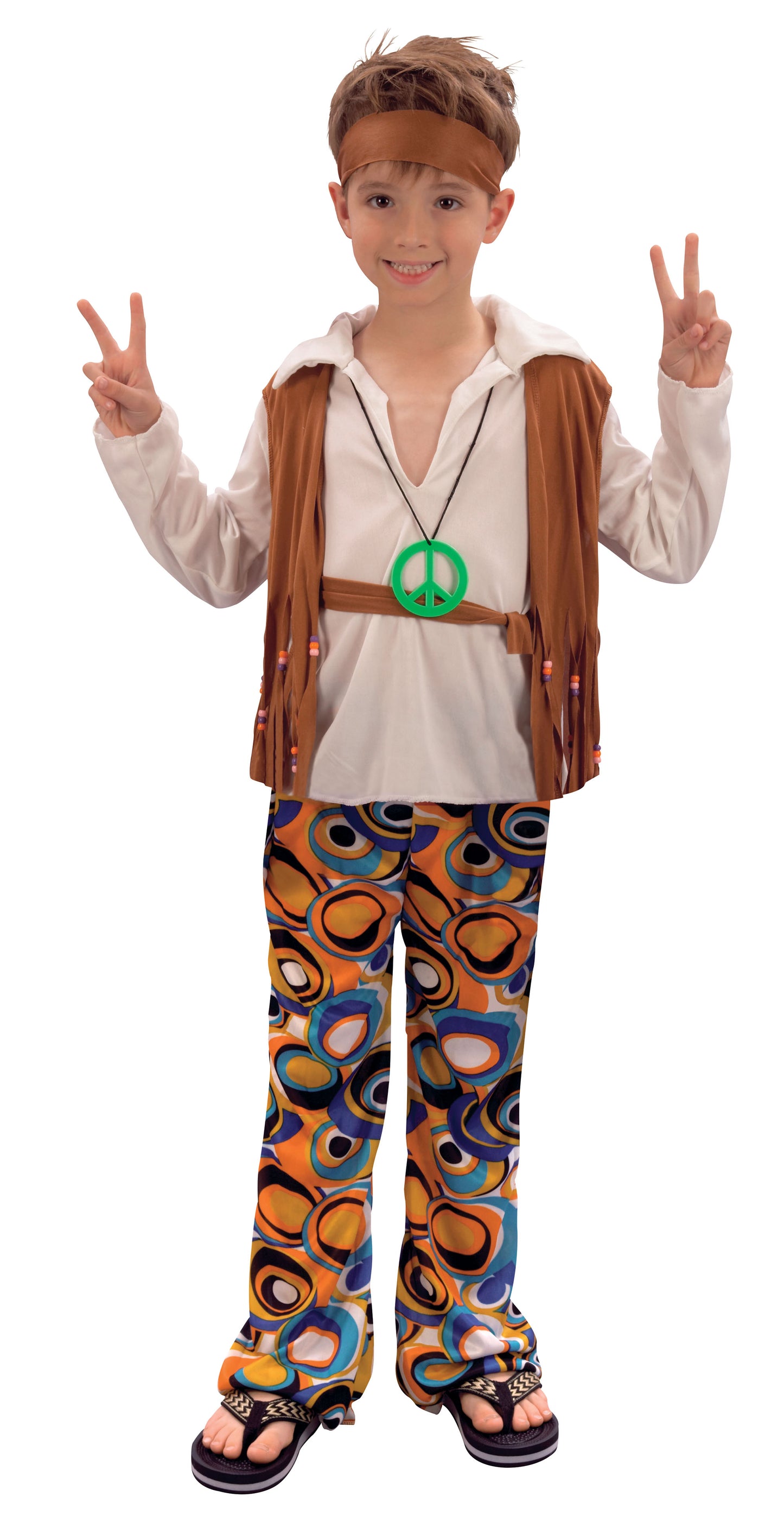 Boys 60s 70s Groovy Hippy Hippie Disco Fancy Dress Costume Outfit New Kids