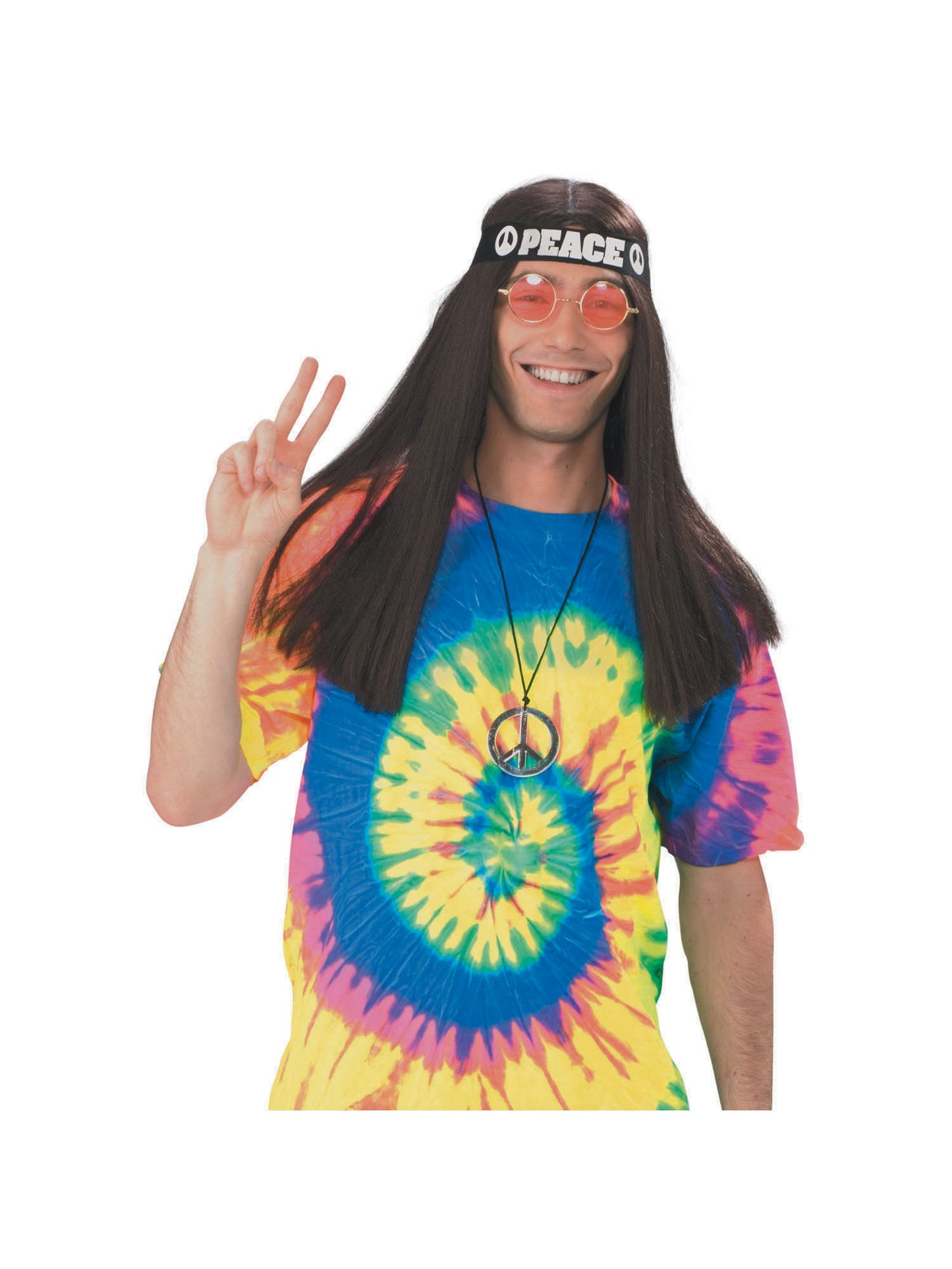 Hippie Kit Adults 60s 70s Fancy Dress Accessories Hippie Glasses