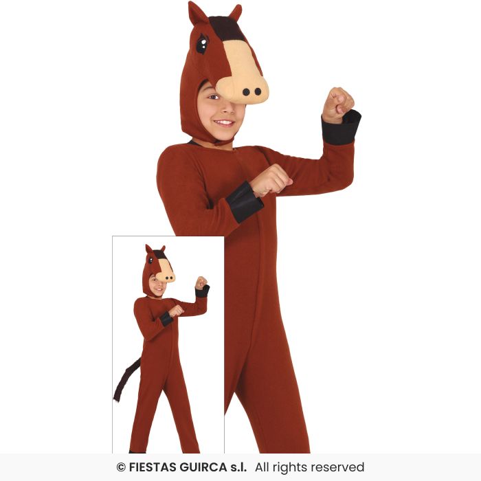 Horse Costume Kids Book Day Farm Animal Fancy Dress Outfit Boys Girls Age 3-12