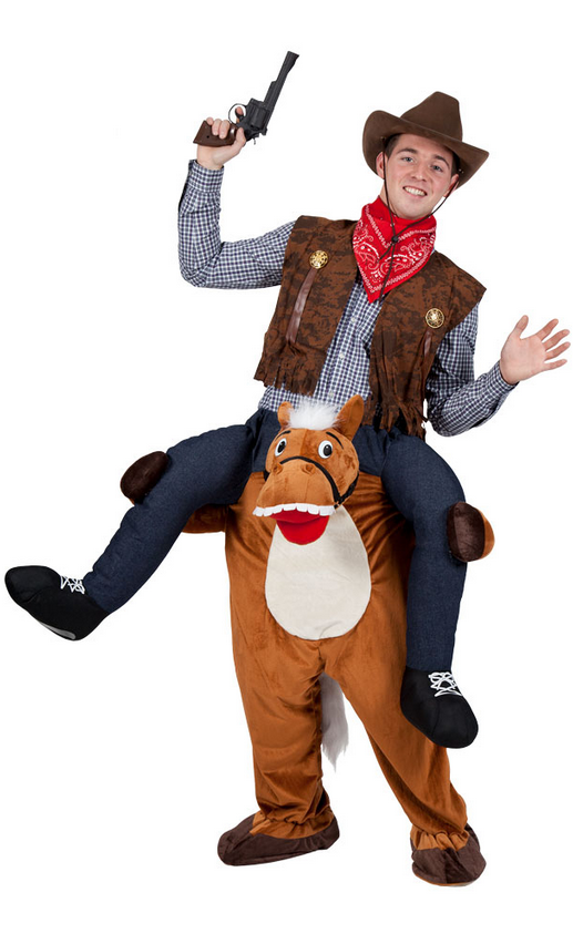 Horse Racing Fancy Dress Race Races Novelty Stag Night Costume Adults Outfit Carry Me