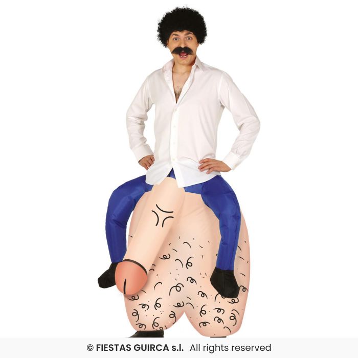 Inflatable Testicles + Fan Adults Novelty Funny Stag Night Fancy Dress Costume