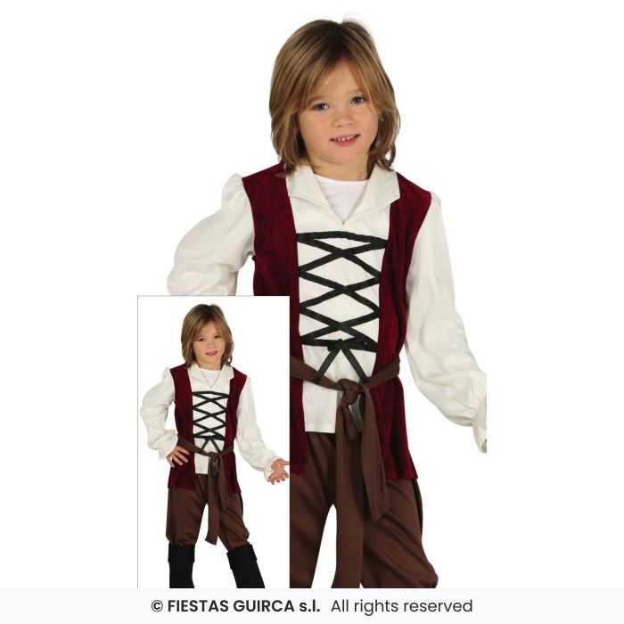 Innkeeper Medieval Tudor Boy World Book Day Fancy Dress Costume Kids Age 3-12