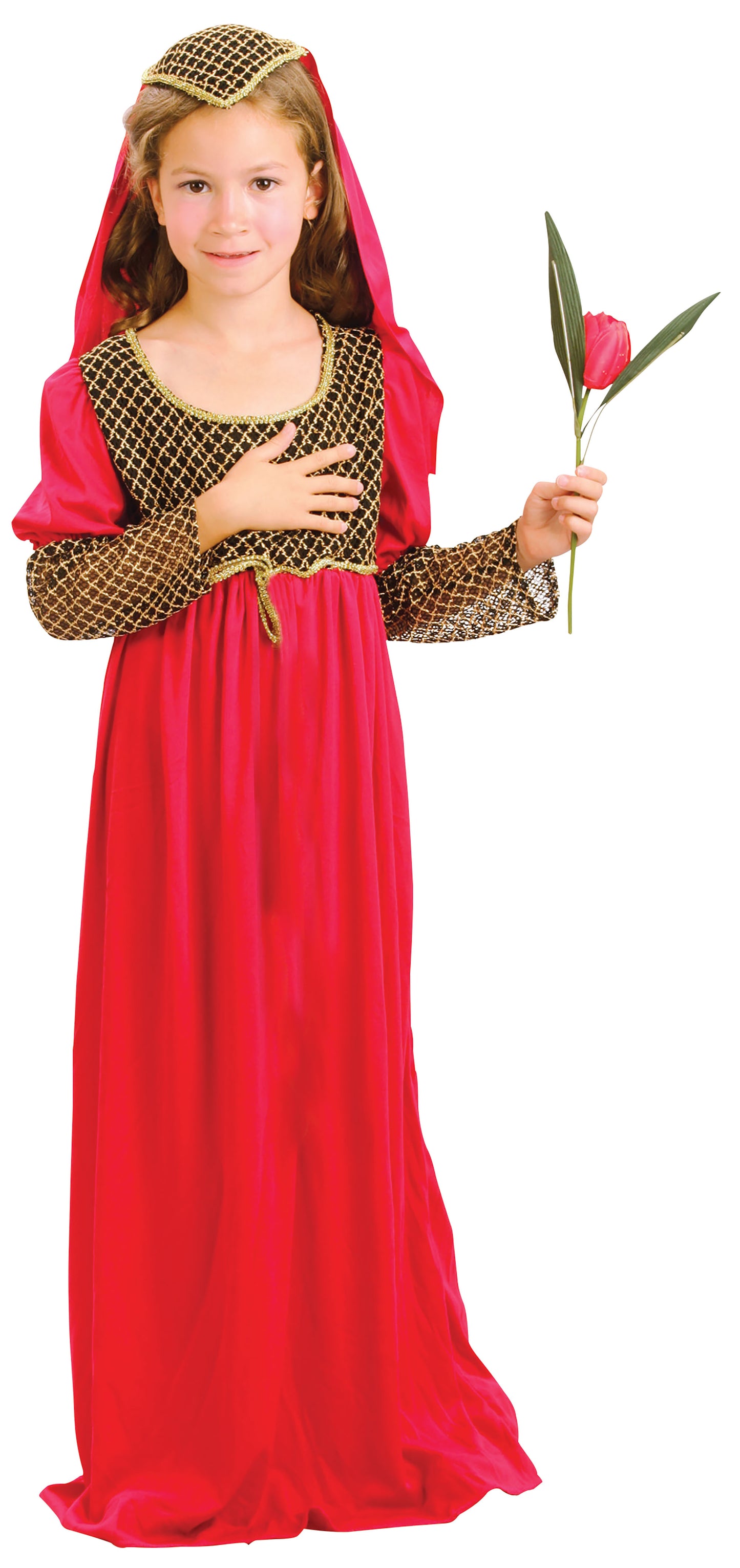 Juliet Costume Romeo Shakespeare Girls Book Week Day Kids Fancy Dress Outfit