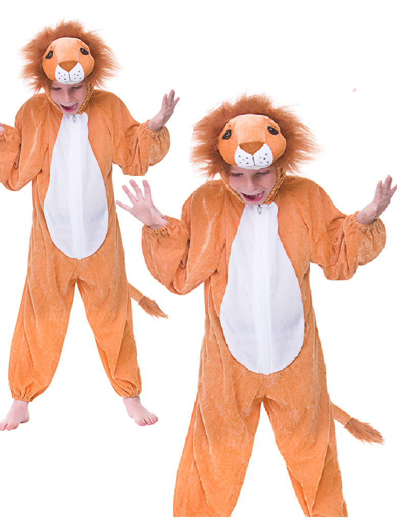 Kids Lion Fancy Dress Up Zoo Animal Cat Costume Outfit Kids Girls Boys New Child