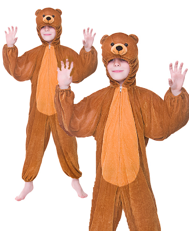 Bear Costume Kids Boys Girls Book Day Goldilocks & Three Bears 3-13 Years