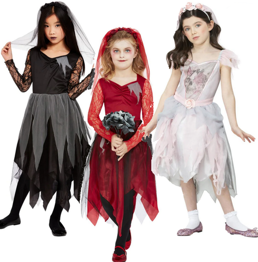 Girls Halloween Bride Costume