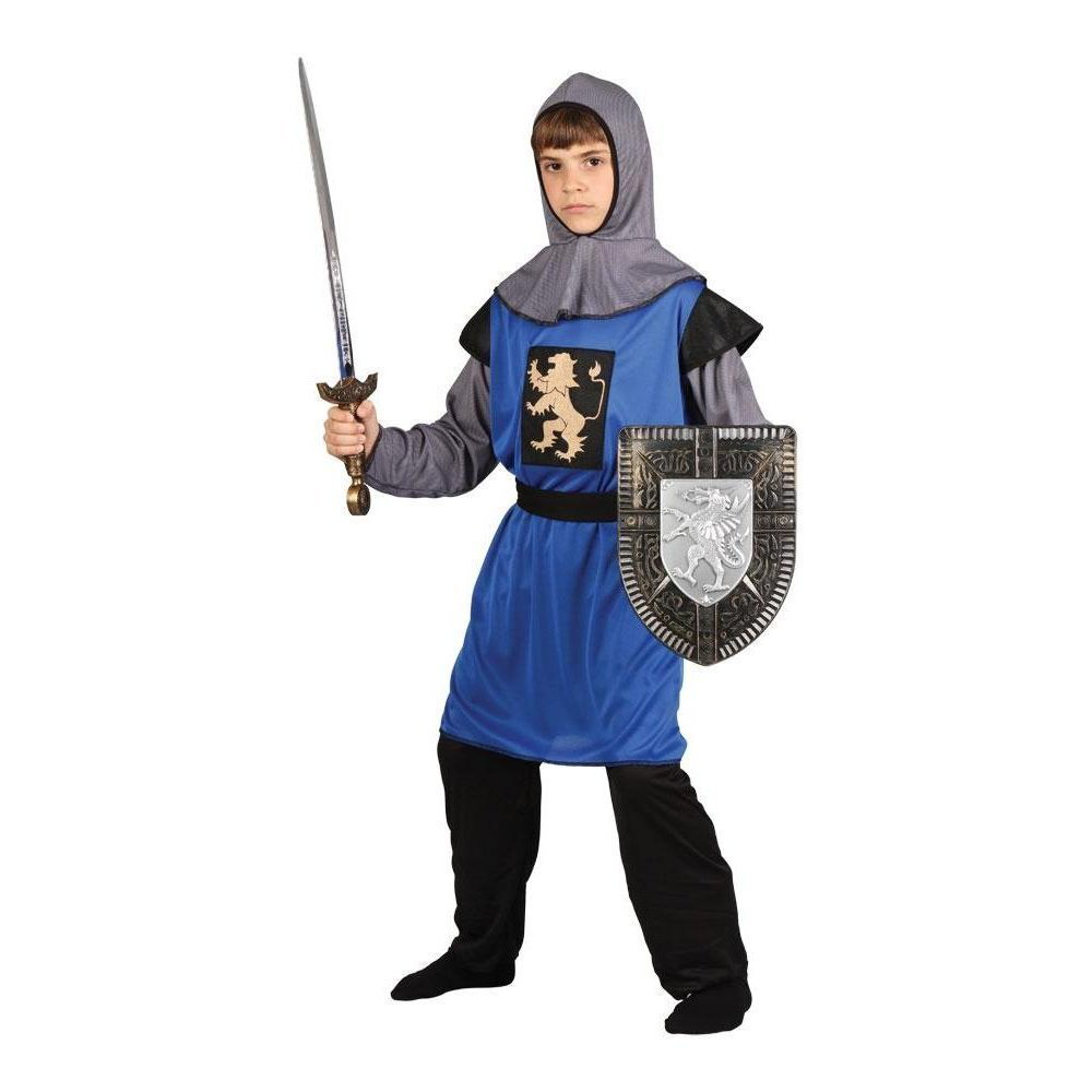 Child Medieval Knight Fancy Dress Costume Crusader Kids Boys Male Age 3-13