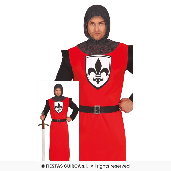 Medieval Knight Mens Knights Guard Fancy Dress Costume Medieval Adults