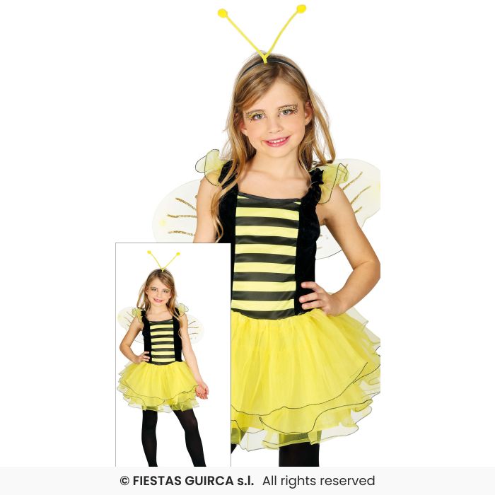 Little Girls Bee Fancy Dress Costume Insect Book Day Kids Outfit Age 3-12