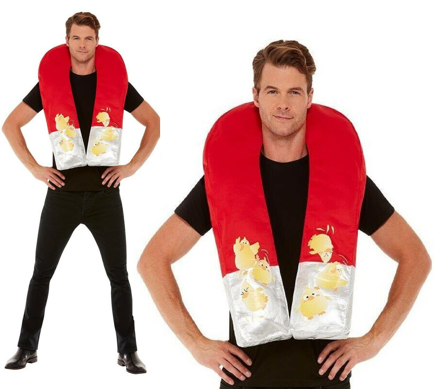 Chick Magnet Costume Adults Stag Night Fancy Dress Outfit Mens Funny Party