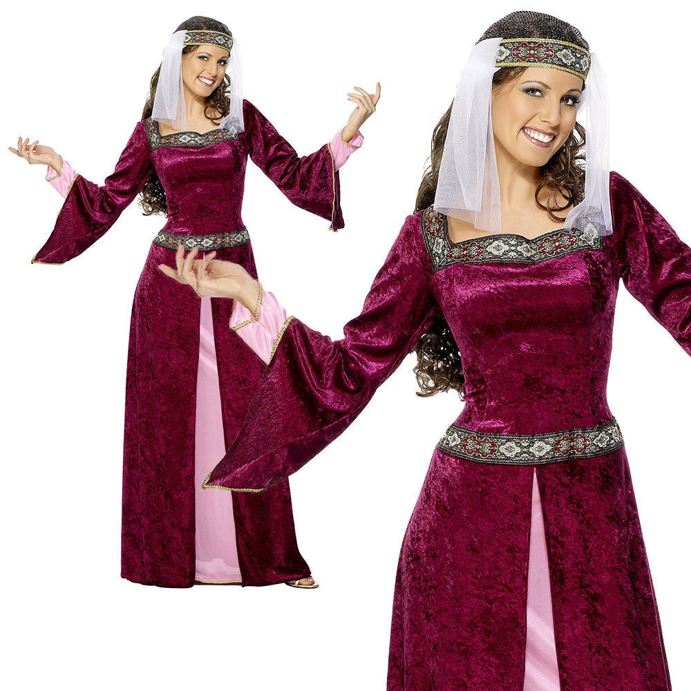 Adult Maid Marion Costume Fancy Dress Ladies Womens Robin Hood UK 8-26