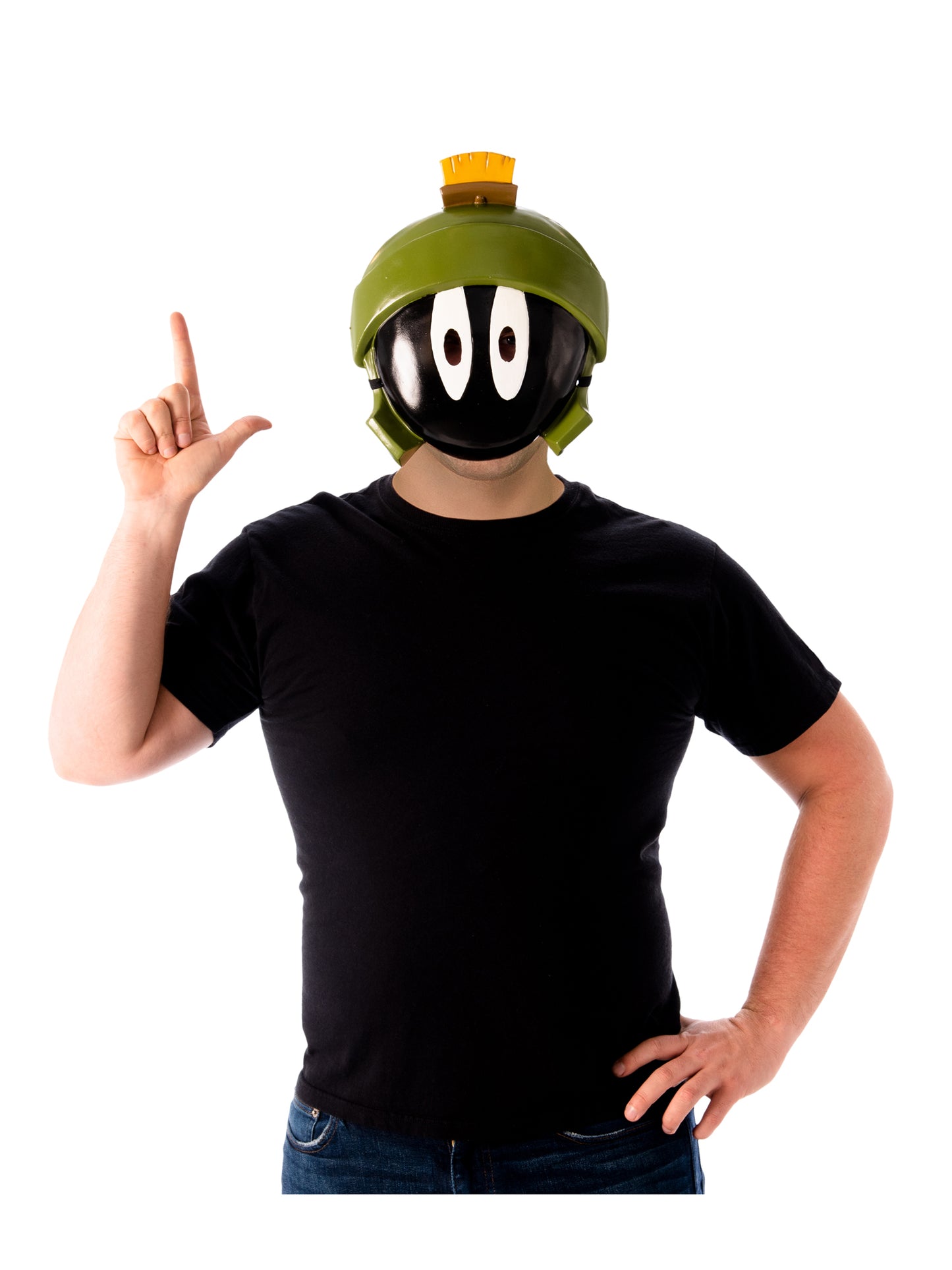 Marvin The Martian Mask Adults Space Jam Plastic Fancy Dress Mask Accessory