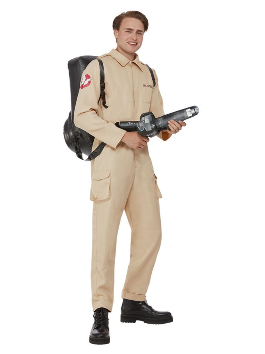 Ghostbusters Mens Costume Licensed Mens Fancy Dress Costume + Backpack
