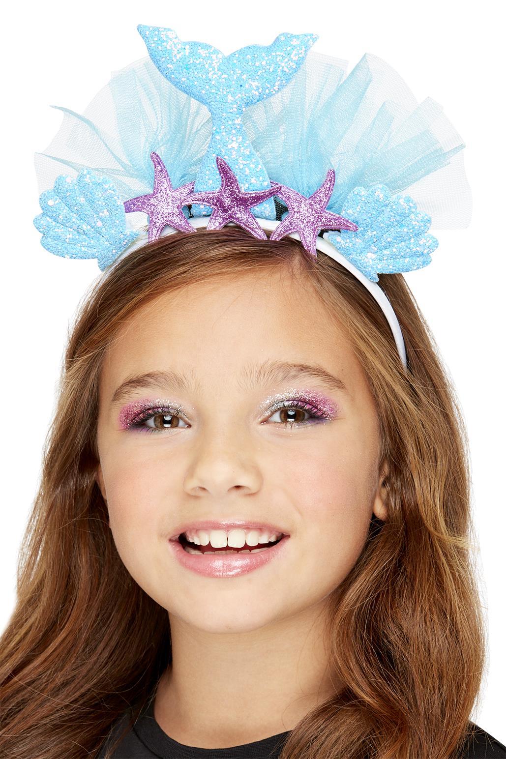 Childrens Mermaid Headband Girls Fancy Dress Costume Accessory Kids New