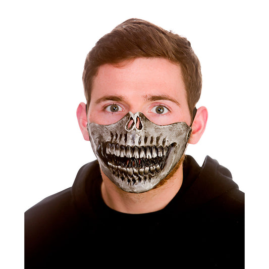 Latex Mask - Skeleton Half Face