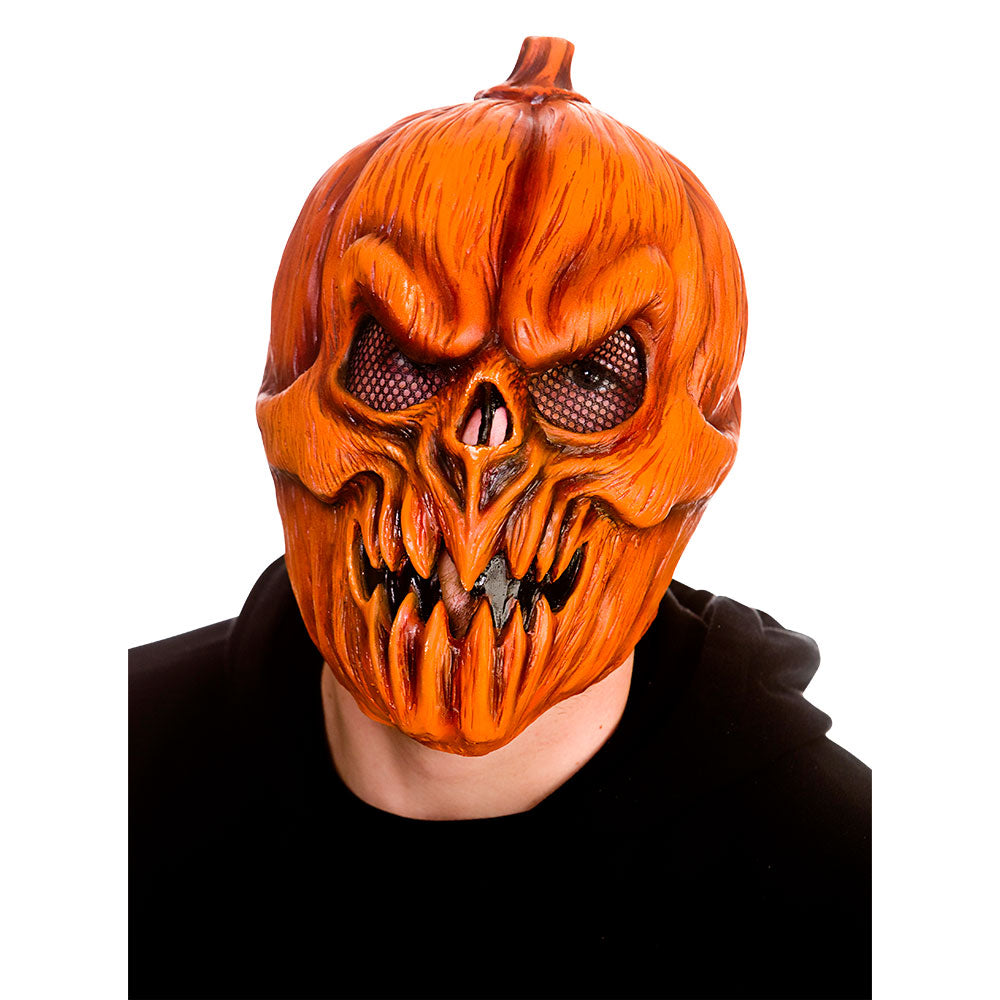 Scary Pumpkin Latex Face Mask Fancy Dress Costume Halloween Party Accessory Adults
