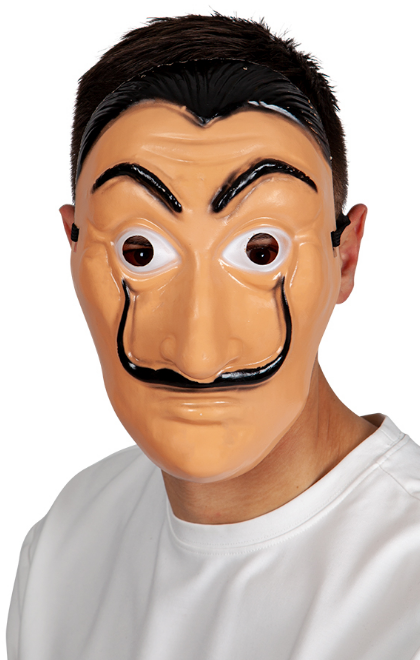 Salvador Dali Mask Bank Robber Fancy Dress Mask Halloween Robbery Heist