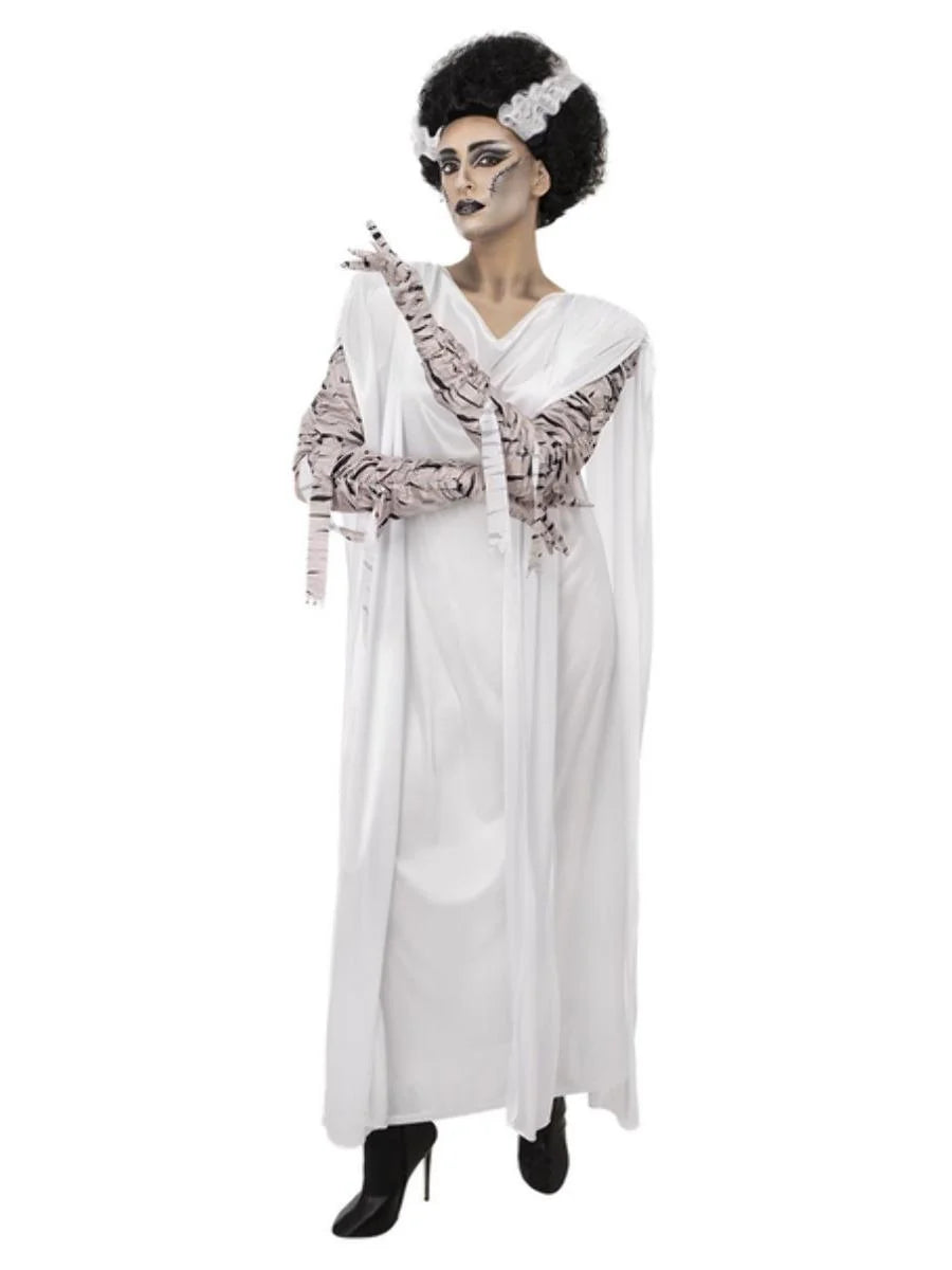 Bride Of Frankenstein Costume Ladies Universal Monsters Fancy Dress UK 12-14