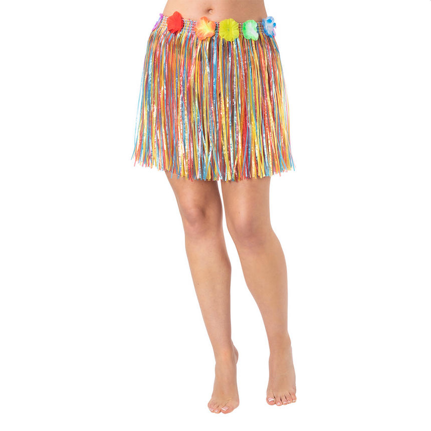 Hawaiian Hula Skirt 40cm Beach Party Hawaii Fancy Dress Adults