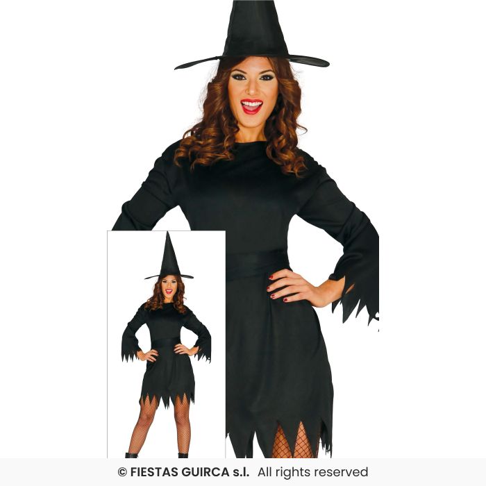 Mystical Witch Costume Ladies Halloween Witches Outfit Fancy Dress Adults