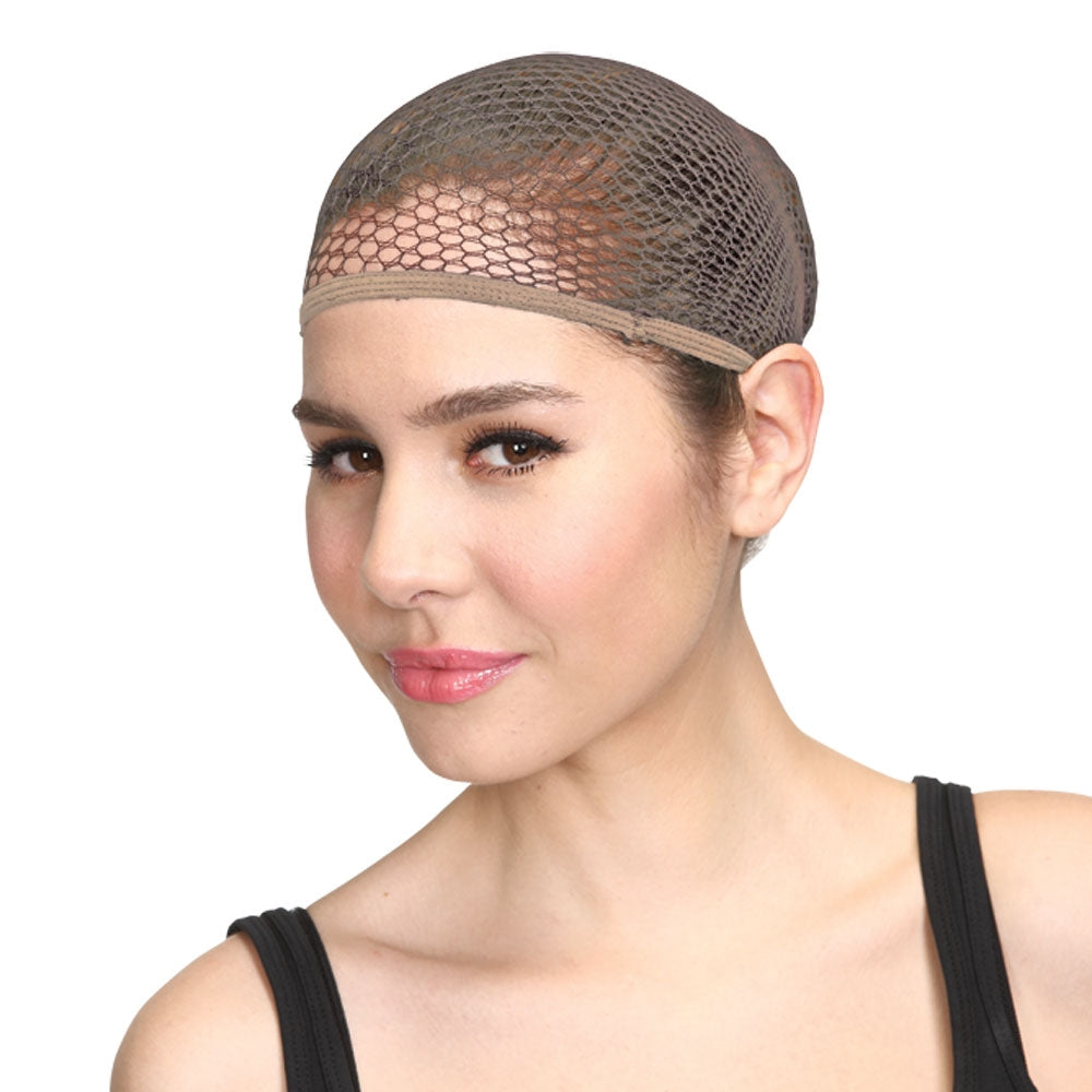 Wig Cap Mens Ladies Mesh Hair Holder For Wigs Fancy Dress Accessory Natural