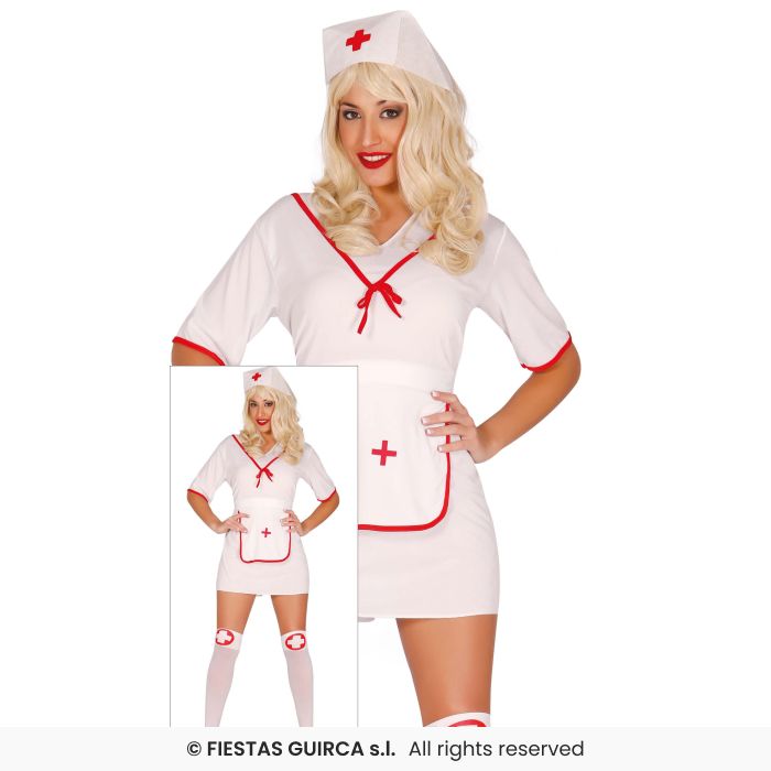 Nurses Costume Ladies Sexy Nurse Overalls Adults Fancy Dress Outfit Doctor UK 8-18