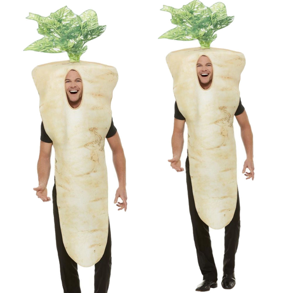 Parsnip Costume Adults Christmas Novelty Xmas Fancy Dress Costume Mens Ladies New