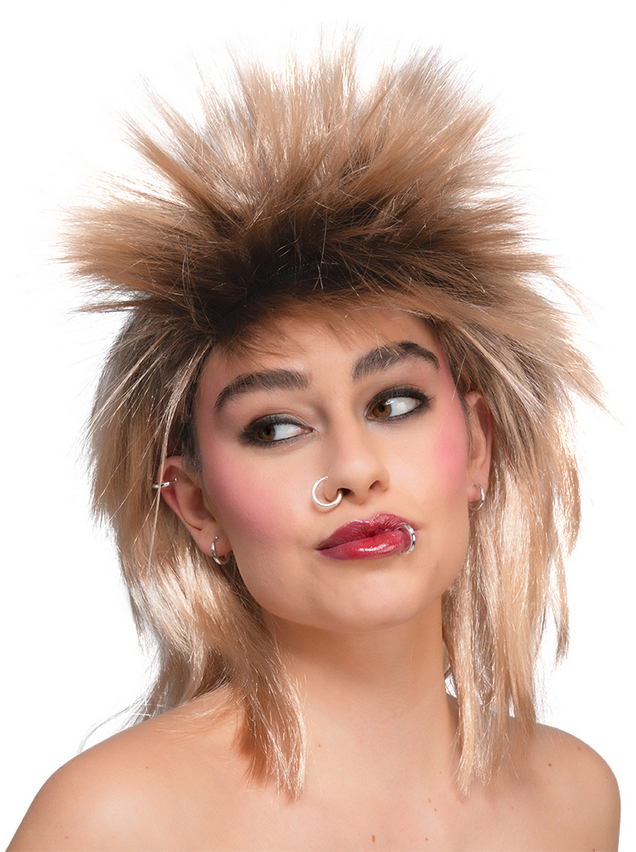Fake Piercings Funny 8pc Earrings Nose Ring False Punk Rocker 90s Fancy Dress