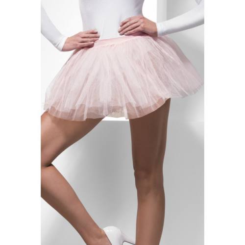 Pale Pink Tutu Underskirt Ladies 4 Layer 30cm Long Fancy Dress Accessory