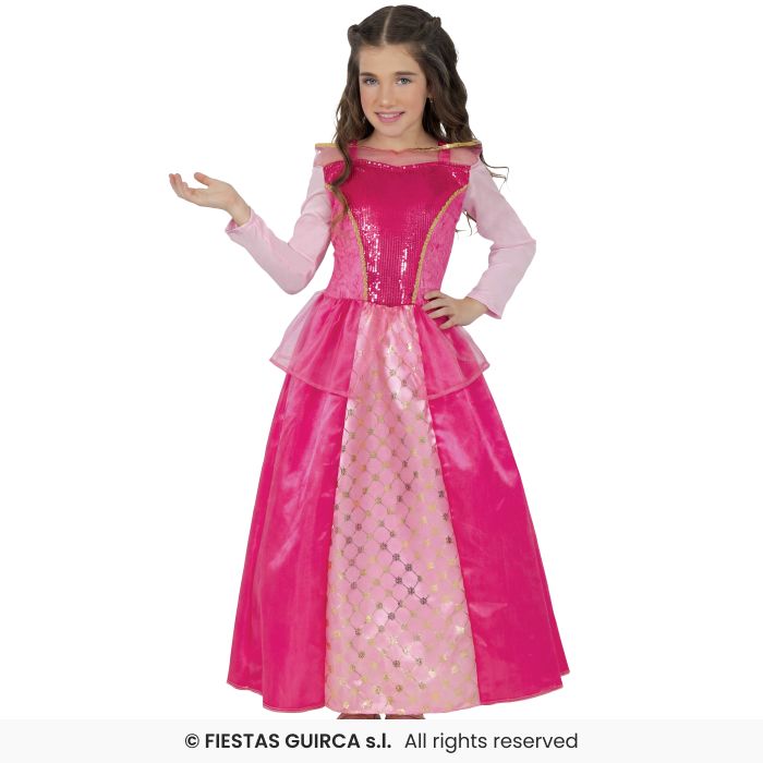 Princess Costume Girls Pink Fairytale Outfit Fancy Dress Kids Age 5-12
