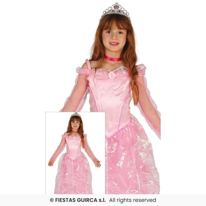 Pink Princess Royal Girls Fairytale Storybook Fancy Dress Costume Age 5-12